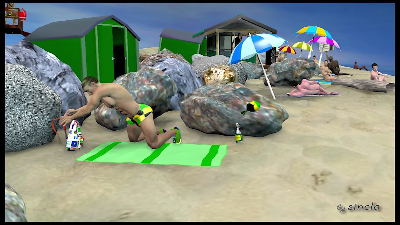 Big Gay Interracial Sex Adventure At The Beach – 3D Porn
