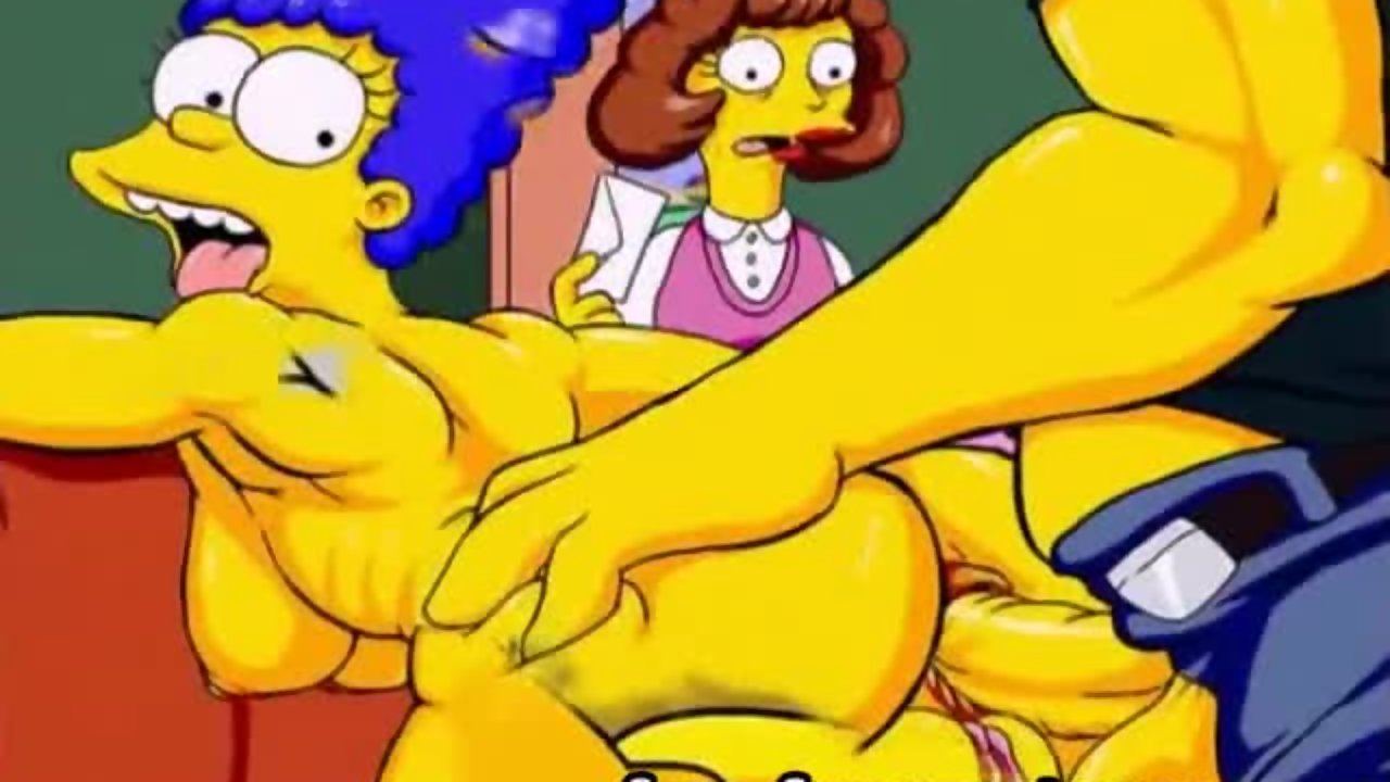 Marge Rides On Homers Dick With Her Yellow Asshole