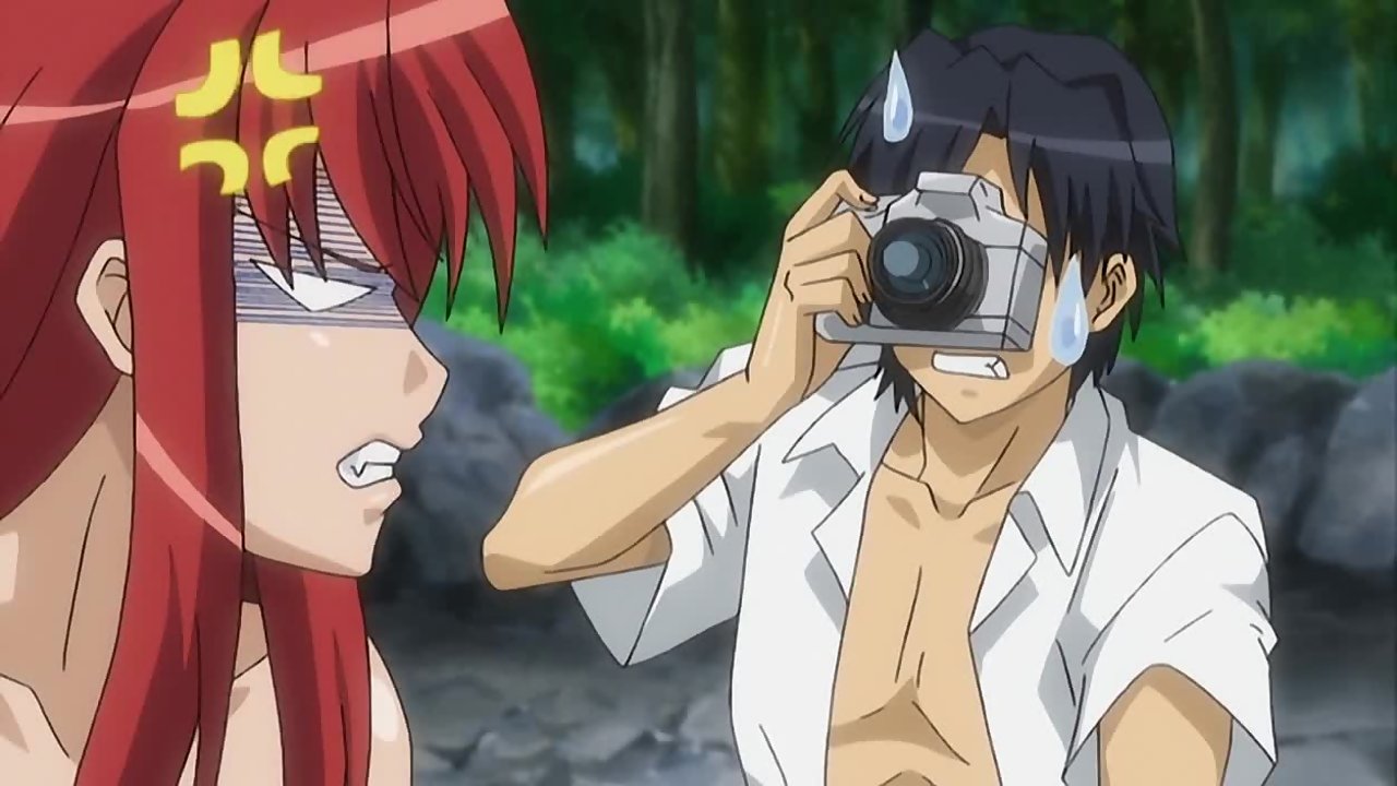 Anime Redhead Model At A Photo Shoot